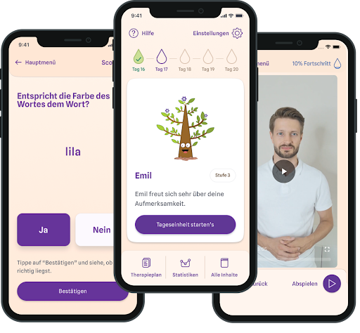 memodio App Darstellung auf einem Smartphone