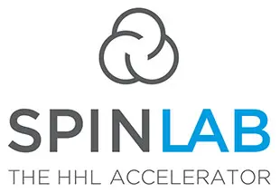 SPINLAB Logo. Untertitel ist THE HHL ACCELERATOR
